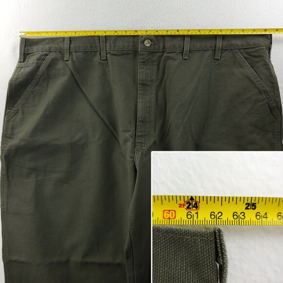 Carhartt Vintage Washed Duck Work Dungaree Carpenter Pants "50x30" Real 49x30 NW - Picture 6 of 14